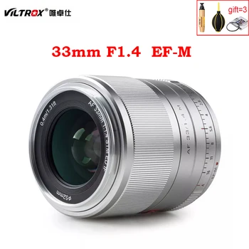 Основной объектив Viltrox AF 33mm f1.4 EF-M STM с автоматической фокусировкой APS-C Для Беззеркальной камеры Canon EOS M-mount EOS M5 M6 Mark II M200 M50 Изображение