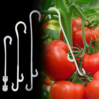 Крючки для поддержки томатов, зажимы для овощей для поддержки растений, предотвращающие защемление или падение гроздей томатов Изображение