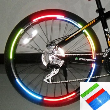 Цельнокроеное платье для езды на велосипеде, отражатель со спицами на велосипедном колесе, Светоотражающая наклейка прохладного цвета Изображение