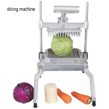 Многофункциональный автомат для резки овощей Коммерческий автомат для резки овощей Ручная машина для нарезки салата Кухонный комбайн Изображение