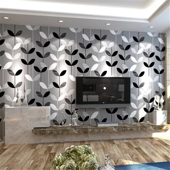 beibehang Европейский свежий цветочный нетканый материал защита окружающей среды 3D обои украшение гостиной спальни 3D обои Изображение