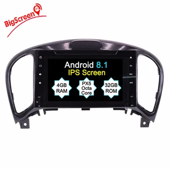 Новейший Android 8.1 Восьмиядерный Автомобильный DVD-плеер GPS Navi Для Nissan Juke Для Infiniti ESQ 2012-2017 Мультимедийное Головное устройство Satnav wifi Изображение
