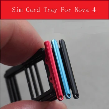 Держатель лотка для SIM-карты для Huawei Nova 4 Nova4 Micro SD Слот для чтения sim-карты Memmory Разъем для замены адаптера Запасные части Изображение