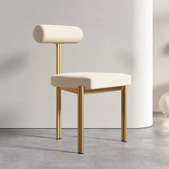 Скандинавское кресло для отдыха в столовой Современный туалетный столик для гостиной Напольный стул со спинкой Cadeira Мебель для дома Изображение