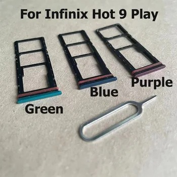 10 шт. Для Infinix Hot 9 Play Держатель лотка для sim-карты с заменой PIN-кода карты Изображение