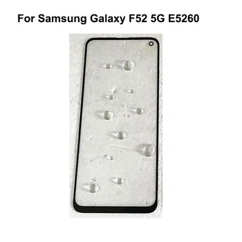 Для Samsung Galaxy F52 5G E5260 Передняя стеклянная ЖК-линза сенсорный экран для Galaxy F 52 экранная панель Внешнее стекло экрана без изгиба Изображение