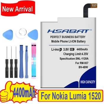 Аккумулятор HSABAT 4400 мАч для Nokia Lumia 1520 MARS Phablet RM-937 Bea Lumia1520 BV-4BW Изображение