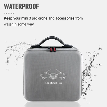 Портативная сумка через плечо для DJI Mini 3 Pro, PU, чехол для переноски, сумка, водонепроницаемая коробка для аксессуаров для дронов DJI Mini 3 Pro Изображение