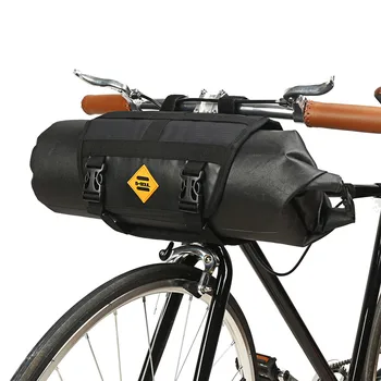Велосипедная сумка на руль, велосипедная передняя сумка, сумка для хранения рулонов, Горные дорожные велосипеды, аксессуары для велоспорта Изображение