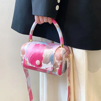 Сумка в стиле граффити с рисунком, женская сумка через плечо, женская сумка-клатч, мини-сумка с клапаном Изображение