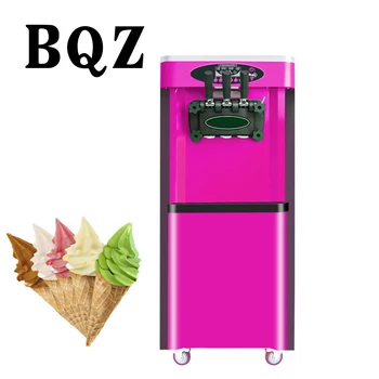 BQZ-25D Красочная Профессиональная Электрическая Машина для приготовления мороженого большой емкости из нержавеющей стали, 3 вкуса домашнего приготовления Изображение