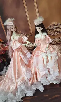 Платье для куклы BJD подходит только для 1/3 куклы Продаем одежду розового цвета Изображение