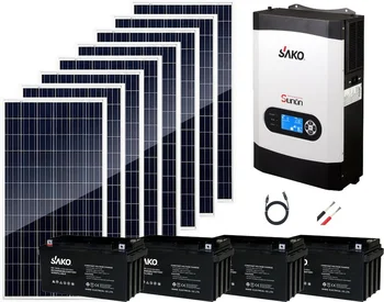 Автономная солнечная система НОВОГО дизайна высокой эффективности мощностью 3 кВт 5 кВт с батареей кронштейна панели Изображение