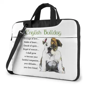 Сумка для ноутбука Bulldog, деловой чехол с ручкой, компьютерная сумка, защитный милый чехол для ноутбука Изображение