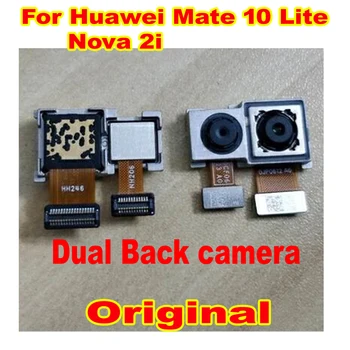 Оригинальная рабочая маленькая фронтальная камера для Huawei Mate 10 Lite Nova 2i Основная задняя большая двойная задняя камера Запчасти для гибкого кабеля телефона Изображение