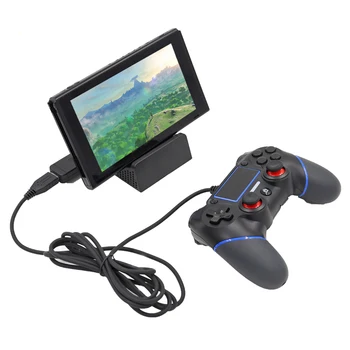 Беспроводной проводной контроллер, адаптер-преобразователь геймпада для Nintendo Switch PS3 PC Изображение