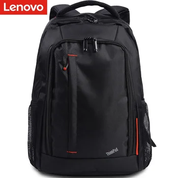 Сумка для компьютера Lenovo ThinkPad Эргономика, Большая вместимость, 15,6-дюймовый ноутбук, Водонепроницаемый Деловой Черный рюкзак на молнии Изображение