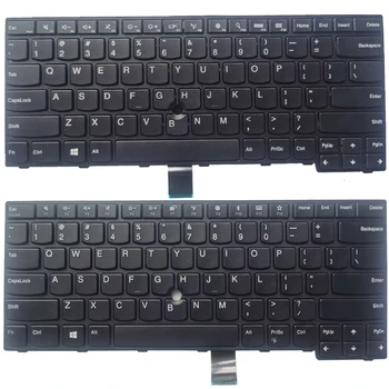 Новая английская клавиатура для ноутбука lenovo Thinkpad E470 E470C E475 E450 E455 E450C W450 Клавиатура США без подсветки Изображение