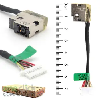 Разъем питания постоянного тока с кабелем Для ноутбука HP 14-CE TPN-Q207 14-Ce1009tx с Гибким зарядным кабелем постоянного тока Изображение