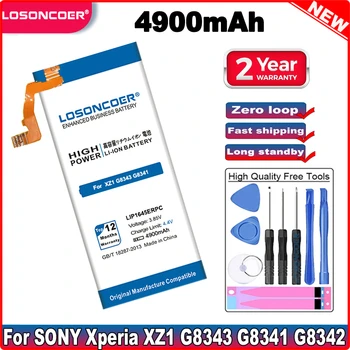 LOSONCOER LIP1645ERPC Аккумулятор Емкостью 4900 мАч Для Sony XZ1 G8341 G8342 G8343 XZ1 Двойной Аккумулятор Для Телефона Изображение