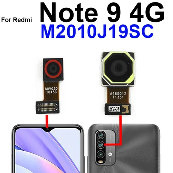 Фронтальная камера заднего вида для Xiaomi Redmi Note 9 4G Модель маленькой фронтальной камеры для селфи, детали гибкого кабеля Изображение