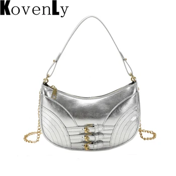 Брендовая женская сумка Moon Design Bag 2023, новый стиль, золотые, серебряные, яркие французские сумки через плечо для женщин, бесплатная доставка Изображение