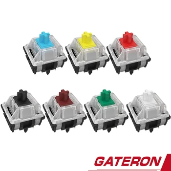 Gateron mx switch 5-контактные Переключатели RGB SMD с 5-контактной Осью, Совместимые для механической Клавиатуры Cherry MX diy Switchers Желтый Красный X6HB Изображение