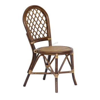 Китайский Обеденный стул, Кухонная мебель из ротанга, Обеденные стулья из ротанга, Гостиничный стул для отдыха, Специальный Компьютерный Интернет-стул Изображение
