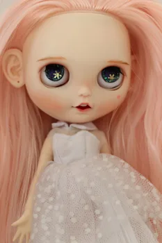 кукла на заказ DIY Nude blyth doll для девочек 20171227 розовые длинные волосы Изображение