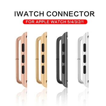 Разъем адаптера для Apple Watch band Series 8 7 6 SE 5 3 Ultra iwatch ремешок 45 мм 41 мм 44 мм apple watch Адаптер из нержавеющей Стали Изображение