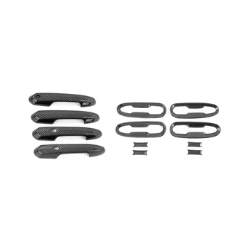 Накладка крышки ручки внешней двери автомобиля для аксессуаров Sienna 2022 2021, ABS из углеродного волокна Изображение