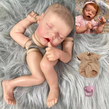 17 Дюймов Bebe Reborn Окрашенный Комплект Twin A 3D Кожа Вены Reborn В Разобранном Виде Reborn Baby Doll Игрушка Для Детей Подарок Для Девочек Изображение