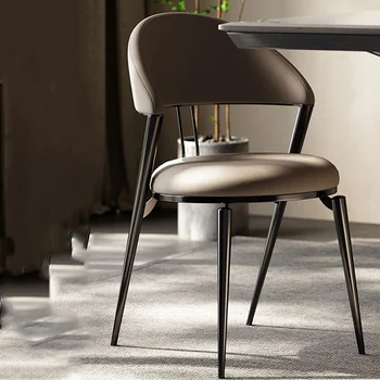 Кухонный дизайнерский стул Винтажное Сборное скандинавское Индивидуальное кресло Кухонный дизайнерский шезлонг A Manger Наборы садовой мебели Изображение