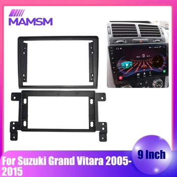 9-дюймовые радиоприемники 2 Din для Suzuki Grand Vitara 3 2005-2015, 2 Din DVD Стерео панель, рамка для установки приборной панели Изображение