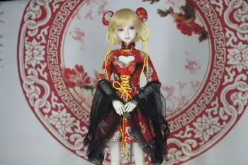 1/3 Модная женская обнаженная кукла Xinyi 60 см BJD пластиковая шарнирная подвижная кукла продается с платьем и париком Изображение