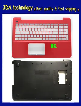 Новинка для ASUS X555 R557L R557LP R556L R556LA V555L FL5800L A555L K555L X555L Подставка для рук, верхняя панель клавиатуры + нижний чехол, красный Изображение