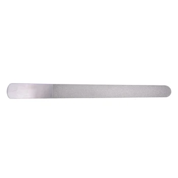 Огромная двусторонняя металлическая пилочка для дизайна ногтей из нержавеющей стали, инструмент для маникюра и педикюра Изображение