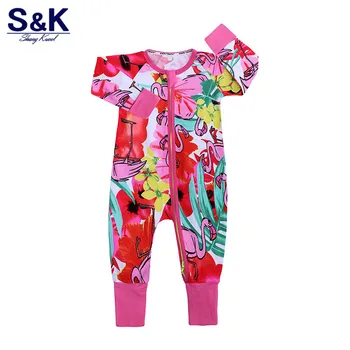 XH-388 Одежда для маленьких девочек, ползунки для новорожденных, весенние хлопковые ползунки для девочек с длинным рукавом, детские наряды, Одежда Изображение