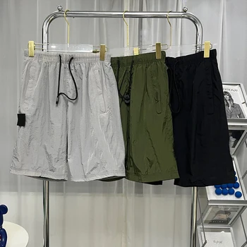Мужские шорты Летние водонепроницаемые нейлоновые брюки с завязками, повседневные брюки длиной до колен MA818 Изображение