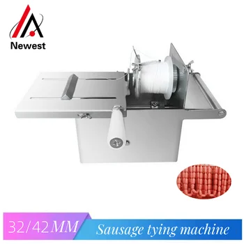 Регулируемое Простое в использовании ручное оборудование для завязывания хот-догов диаметром 32/42 мм для производства колбасных изделий Изображение