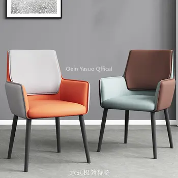 Креативный обеденный стул в скандинавском стиле, акцент для макияжа, Роскошные Минималистичные Мобильные стулья, Табурет, Столовая Мебель для дома WYH Изображение