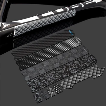 Наклейка для защиты велосипедной цепи, MTB, Наклейка для цепи для ухода за дорожными велосипедами, Защита от царапин, Ограждения рамы, аксессуары для велосипедов Изображение