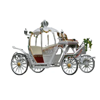 Роскошная тыквенная королевская карета Золушки, открытый четырехколесный экскурсионный автомобиль для 4-6 человек, США Изображение