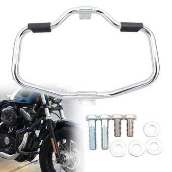 Защита двигателя Буферные Аварийные Перекладины Защита Рамы Коленных Ножек Мотоциклетный Бампер Для Harley Sportster Roadster Iron XL1200 XL883 Изображение