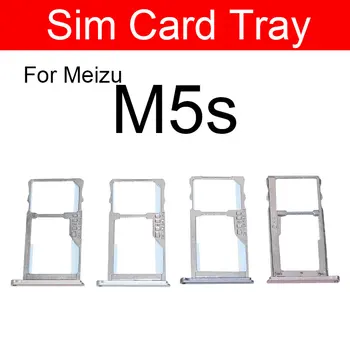 Держатель лотка для памяти и SIM-карт для Meizu Meilan Blue Charm M5s 5s, слот для чтения sim-карт, адаптер для розетки, Запасные части для ремонта Изображение