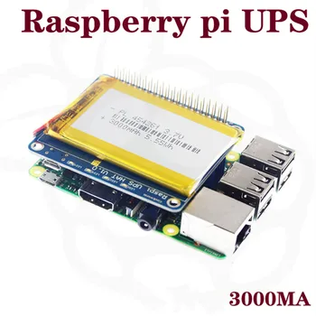 Плата расширения литиевой батареи Raspberry Pie 4UPS UPS HAT Board поддерживает зарядку и вывод отображаемой мощности. Изображение