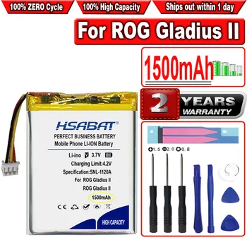 Аккумулятор HSABAT 1500 мАч для игровой мыши ASUS ROG Spatha/ROG PUGIO II/ROG Gladius ii/ROG Keris/ROG Chakram/ROG STRIX IMPACT II Изображение