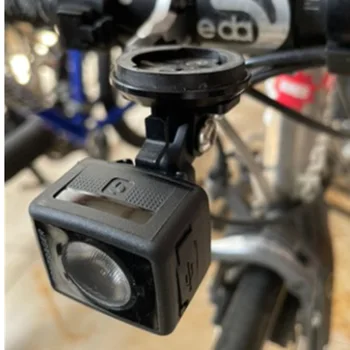 Стойка для измерения кода переднего фонаря велосипеда, Адаптер для фар, Адаптер для GoPro, Подъемная стойка для заднего фонаря, Аксессуары для велосипедных фонарей Изображение