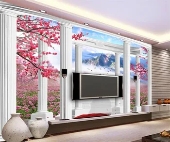 бейбехан Пользовательские обои Природа красивое настроение обои спальня гостиная ТВ фон обои Бесшовные 3D стерео фрески Изображение