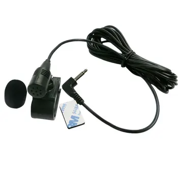 Профессиональный Автомобильный Аудио Микрофон 3,5 мм Разъем Для Подключения Микрофона Стерео Мини Проводной Внешний Микрофон для ПК Авто DVD Радио Длиной 3 м Изображение
